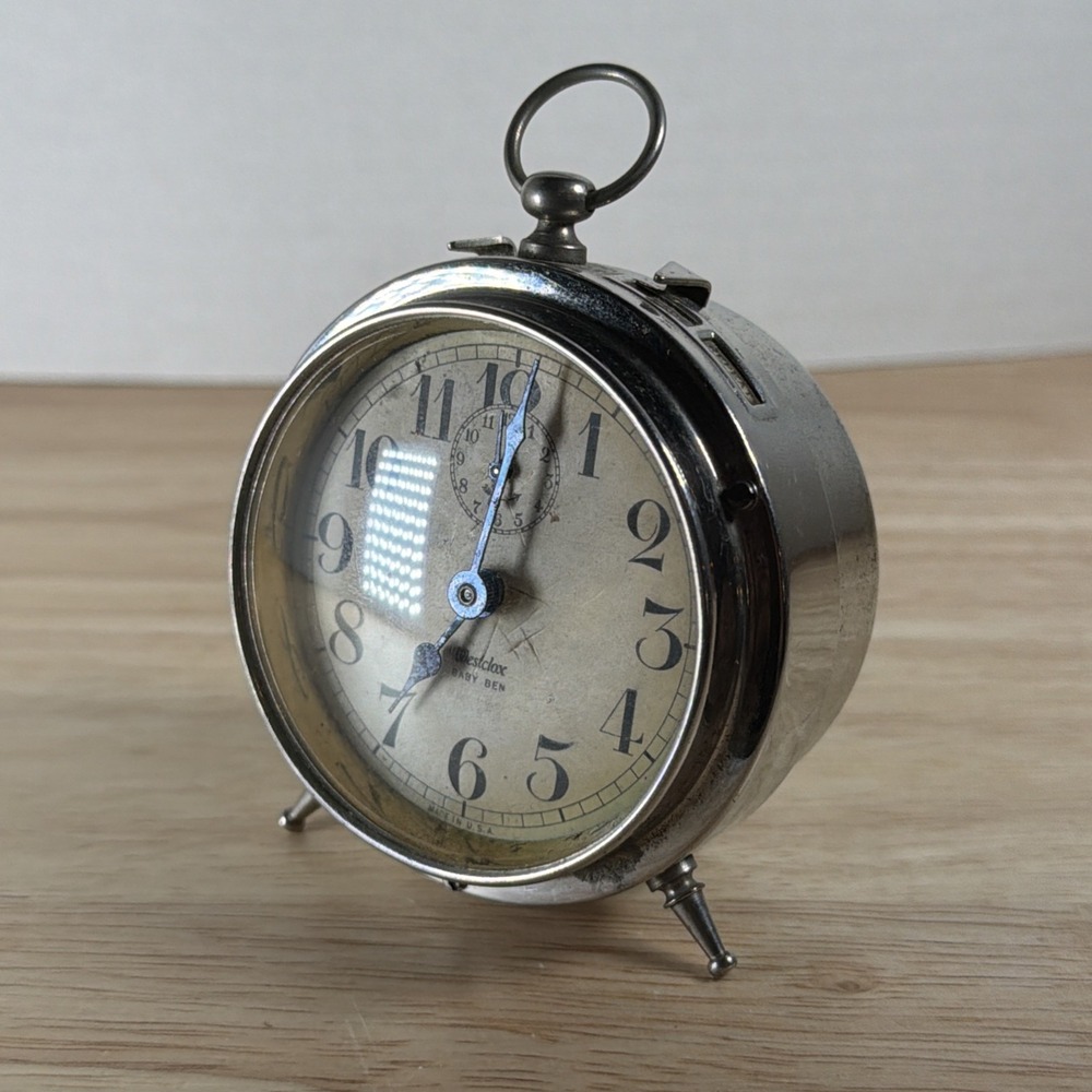 Vintage Westclox Baby Ben Alarm Clock USA In Need Of Attention